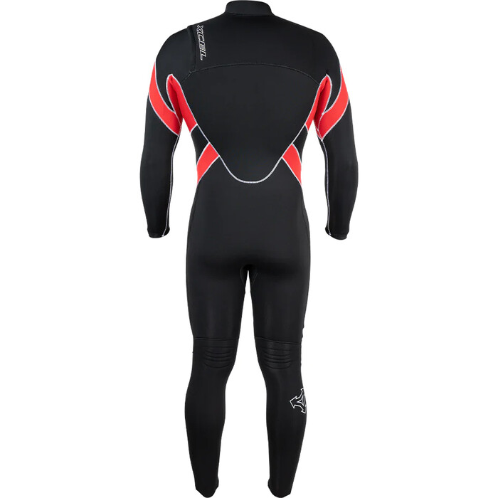 2024 Xcel Hombres Infiniti Solution 3/2mm Chest Zip Neopreno MN320ZA2B - Black / Red